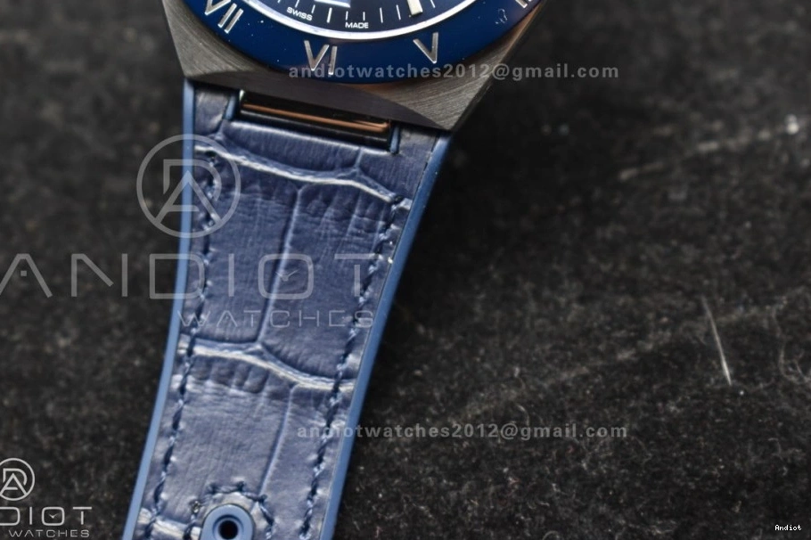 VSF Clone Edition Strap Ceramic Gummy Dial SS Blue Blue A8900 on Blue 1:1 Best Super Constellation 0217